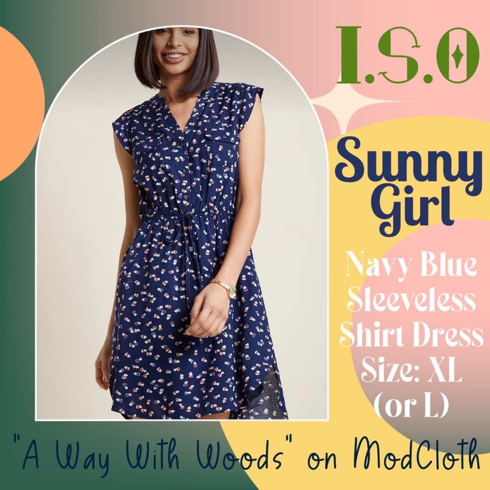 ISO!! Seeking XL blue “A Way With Woods” dress by Sunny Girl from ModCloth.